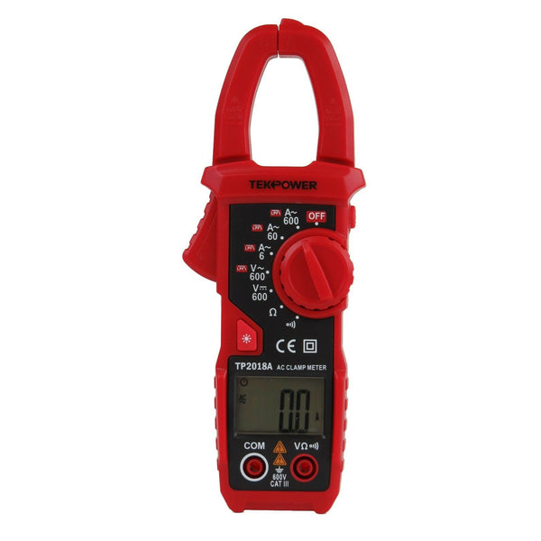 TekPower TP2018A AC/DC Voltage AC 600A Resistance Clamp Meter Multimeter Tester